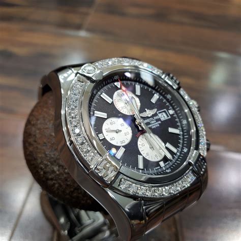 breitling super avenger 2 diamond bezel pricee|breitling diamond watch bezel.